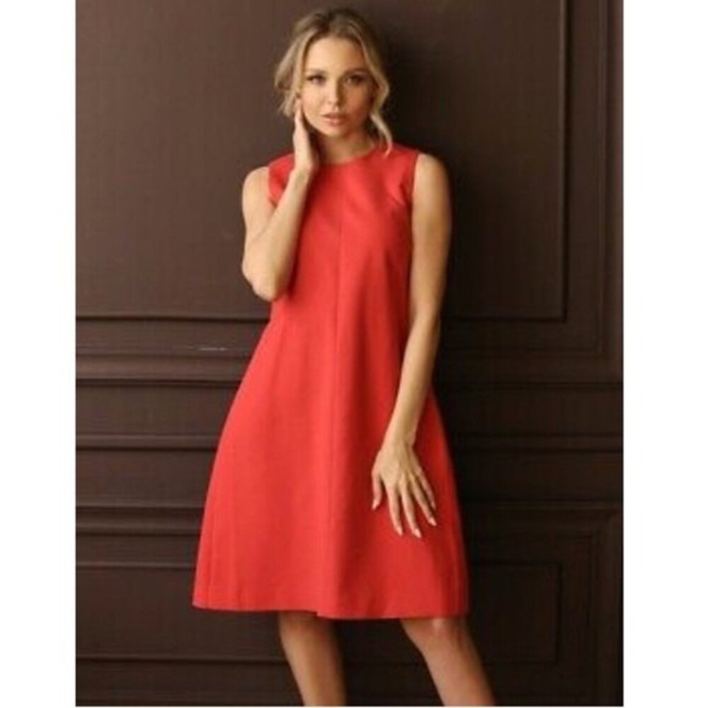 Fabiana Filippi Sleeveless Shift Dress in Red M